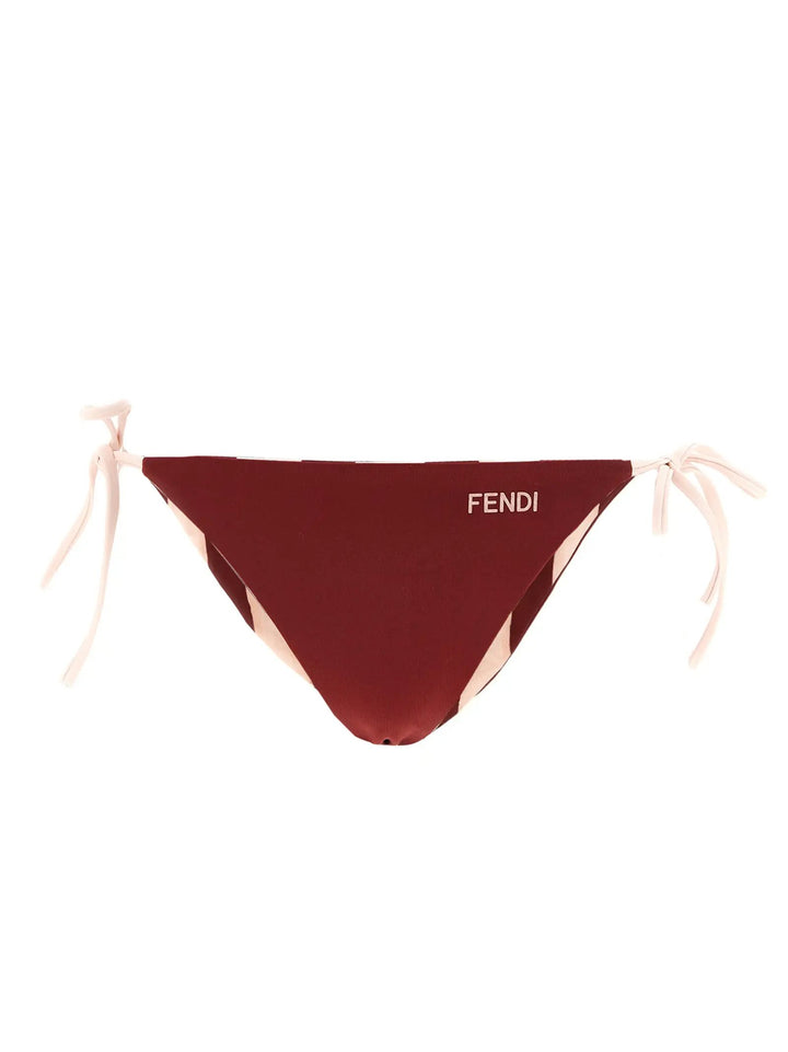 Fendi Bordeaux Polyester Bikini
