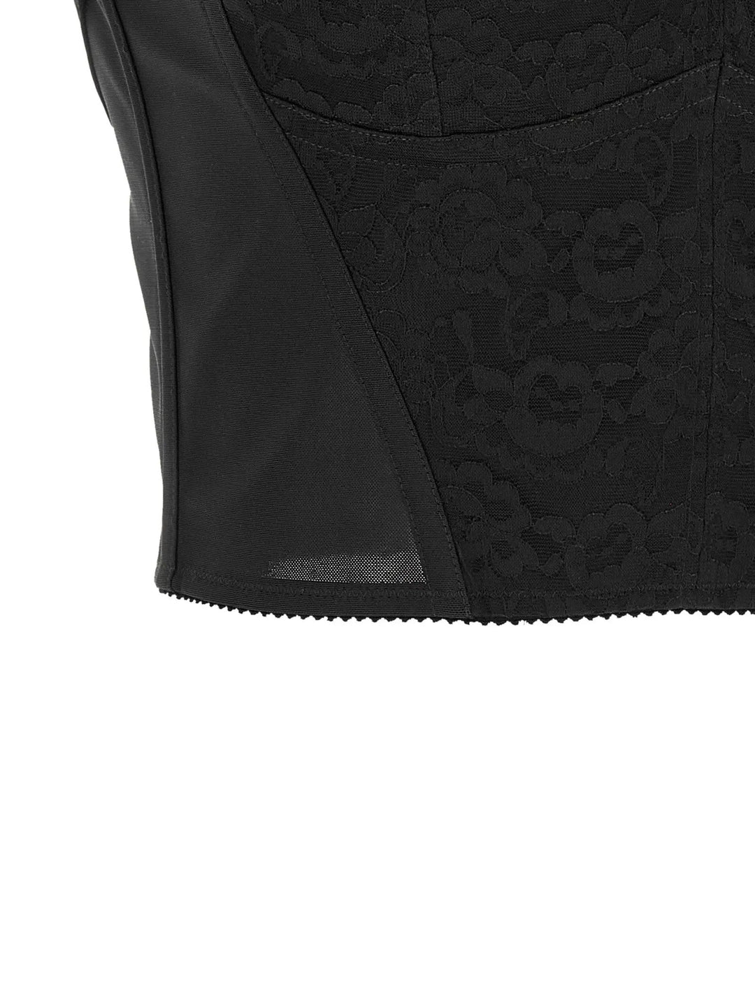 Dolce &amp; Gabbana Black Polyamide Tank Tops