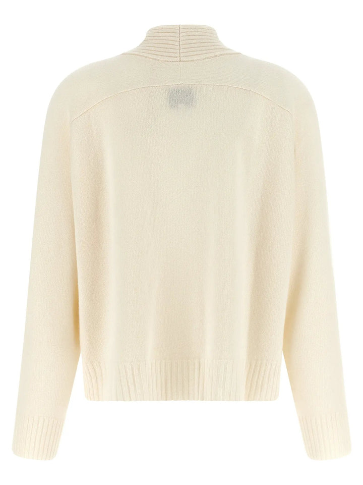 Loulou De Saison White Cashmere Cardigan