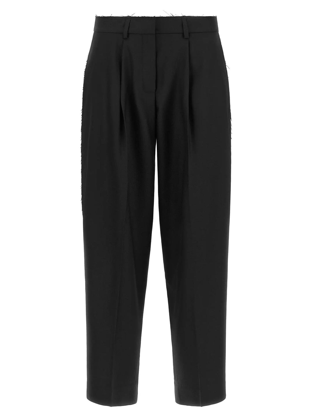 Gianluca Capannolo Black Wool Cropped Pants