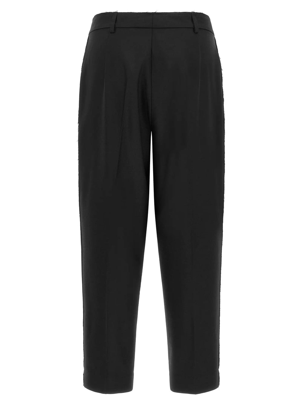 Gianluca Capannolo Sample Sale | Gianluca Capannolo Black Wool Cropped Pants - | Designer outlet