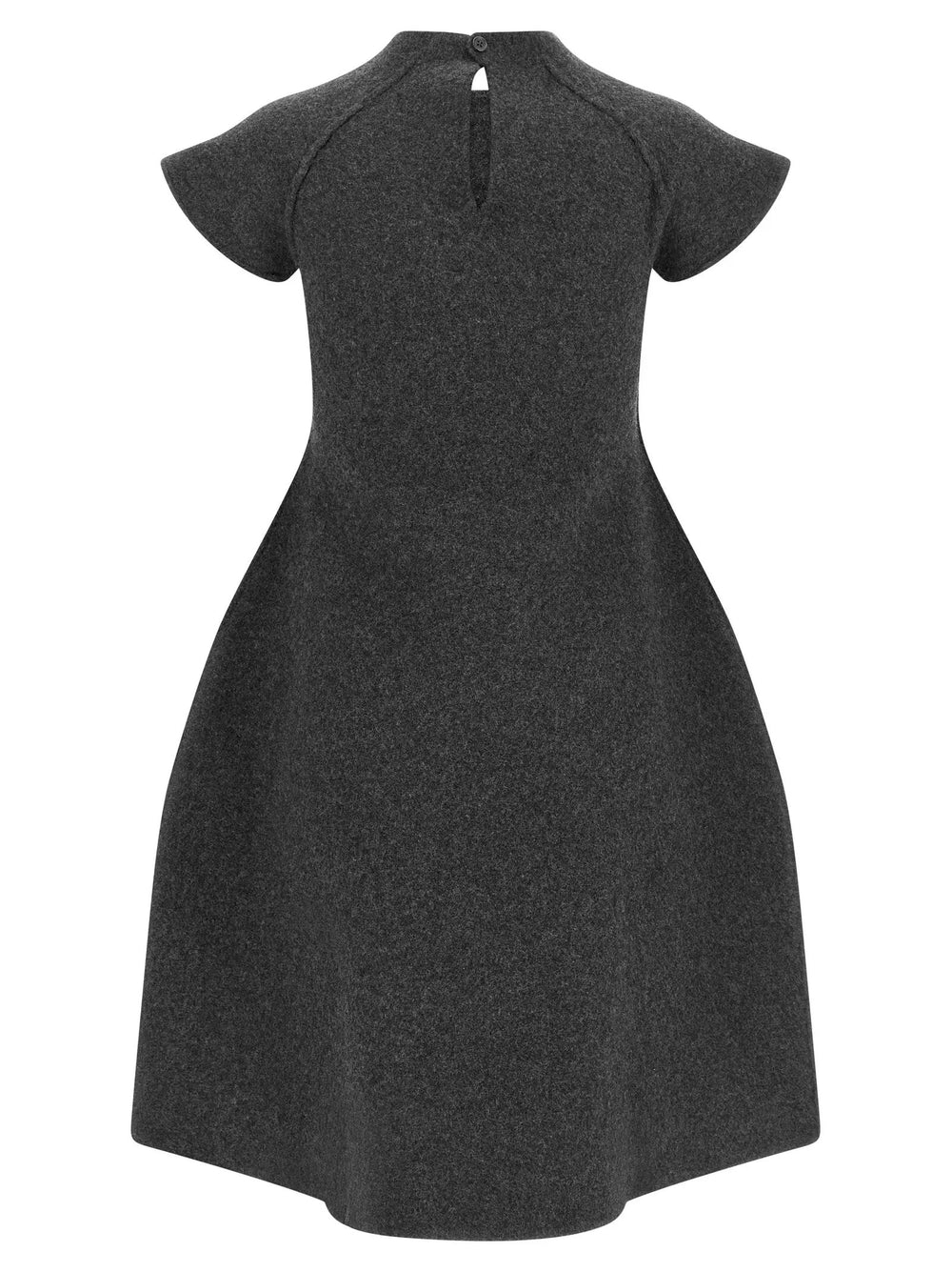 Jil Sander Sample Sale | Jil Sander Gray Virgin Wool Midi Dress - | Designer outlet