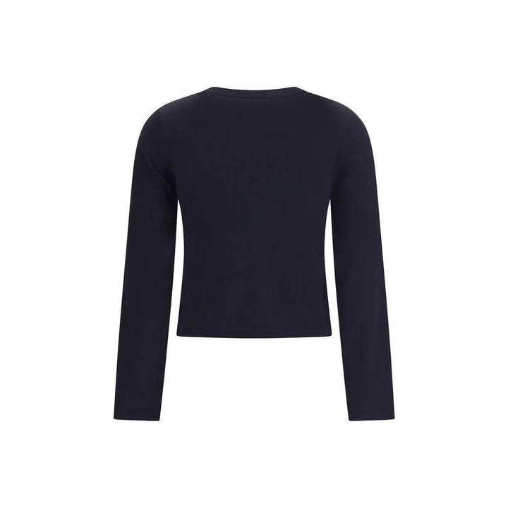 Extreme Cashmere Sample Sale | Extreme Cashmere Blue Cotton Long Sleeve T-Shirt - | Designer outlet