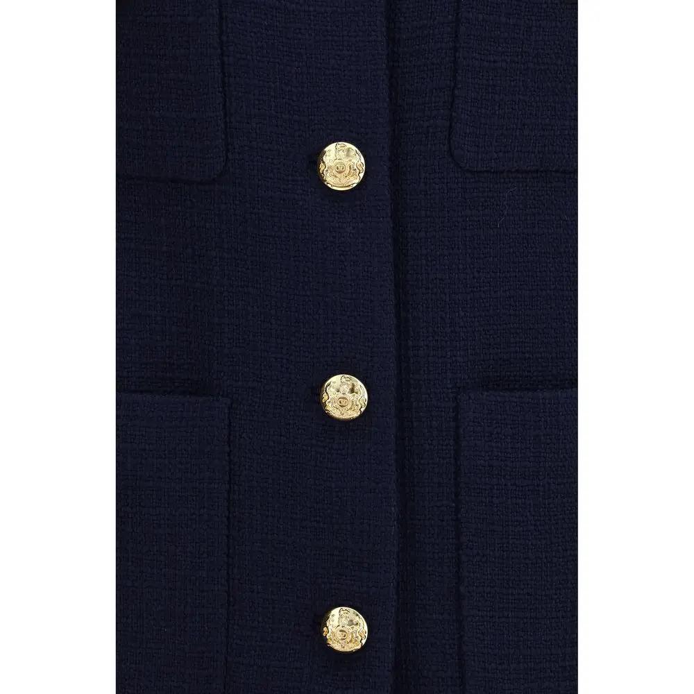 Valentino Garavani Sample Sale | Valentino Garavani Blue Wool Oves Aries Coat - | Designer outlet