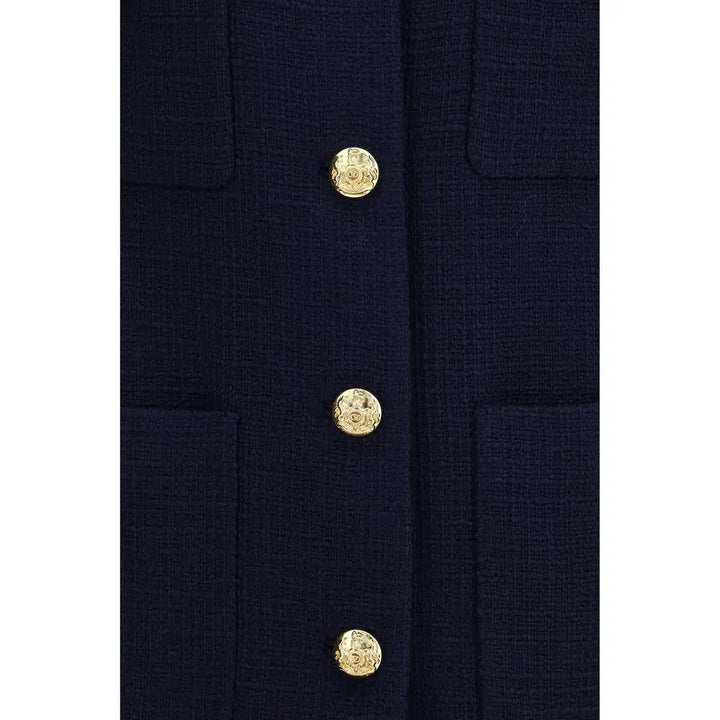 Valentino Garavani Sample Sale | Valentino Garavani Blue Wool Oves Aries Coat - | Designer outlet