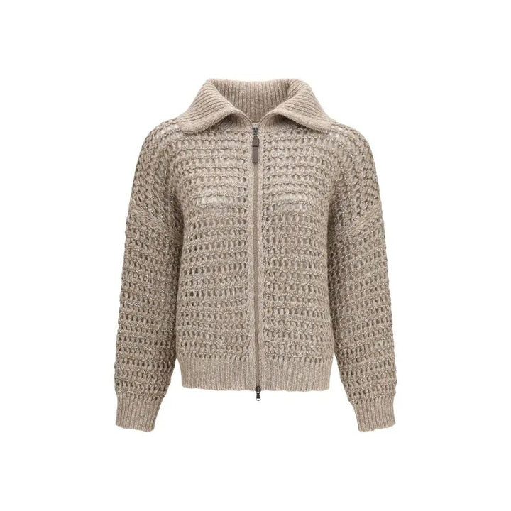Brunello Cucinelli Gray Cashmere Cardigan