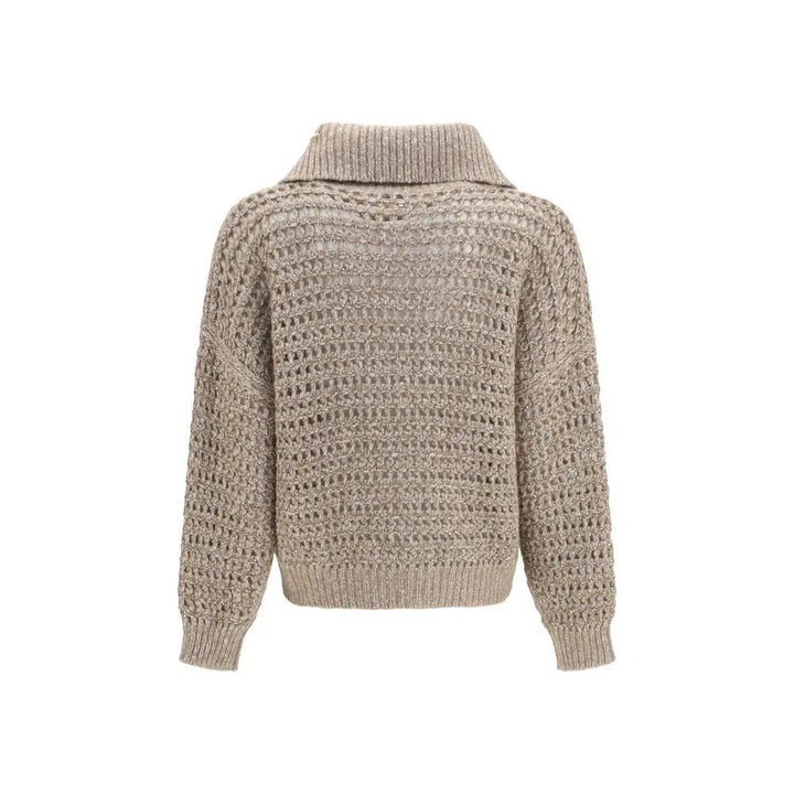 Brunello Cucinelli Gray Cashmere Cardigan