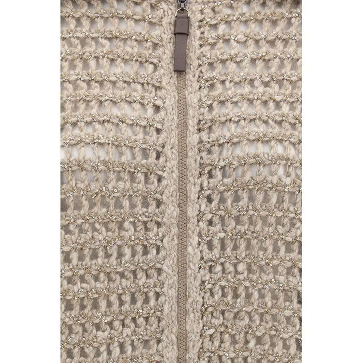 Brunello Cucinelli Gray Cashmere Cardigan