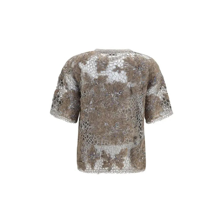 Brunello Cucinelli Beige Mohair Blouse