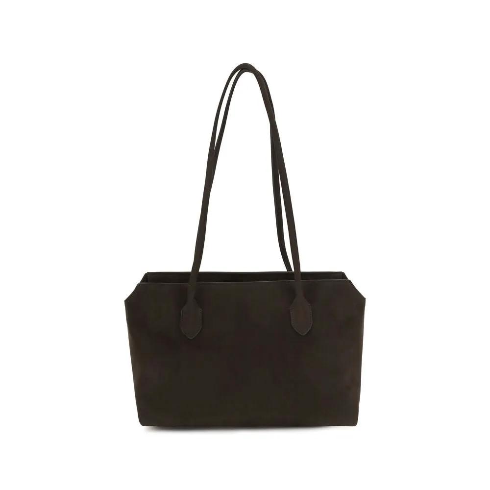 The Row Brown Calf Leather Bos Taurus Shoulder Bag