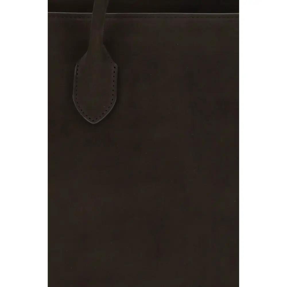 The Row Brown Calf Leather Bos Taurus Shoulder Bag