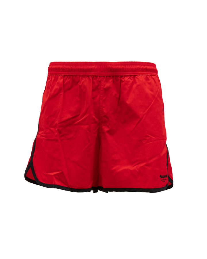 Alexander McQueen Sample Sale | Alexander McQueen Red Polyamide Swim Shorts - | Designer outlet