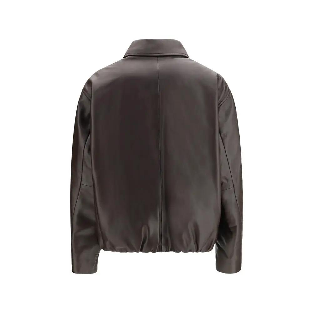 Arma Brown Leather Bomber