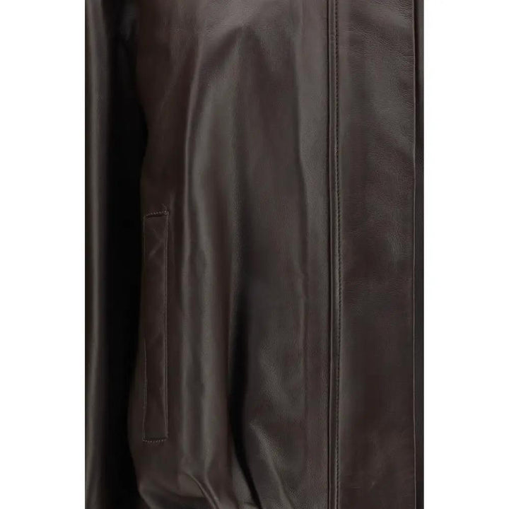 Arma Brown Leather Bomber
