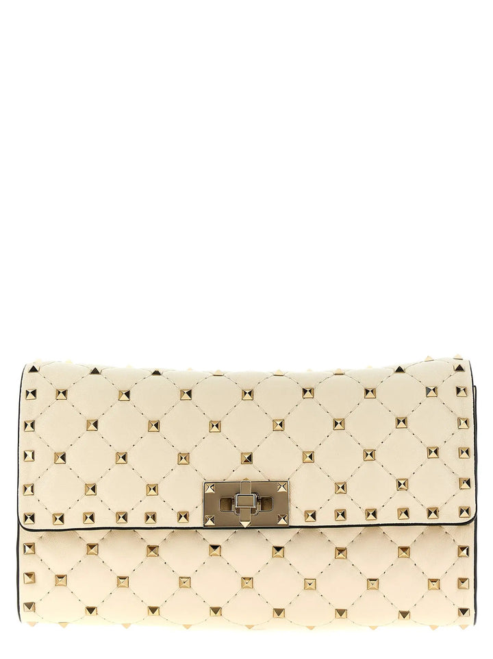 Valentino Garavani White Lamb Leather Shoulder Bag