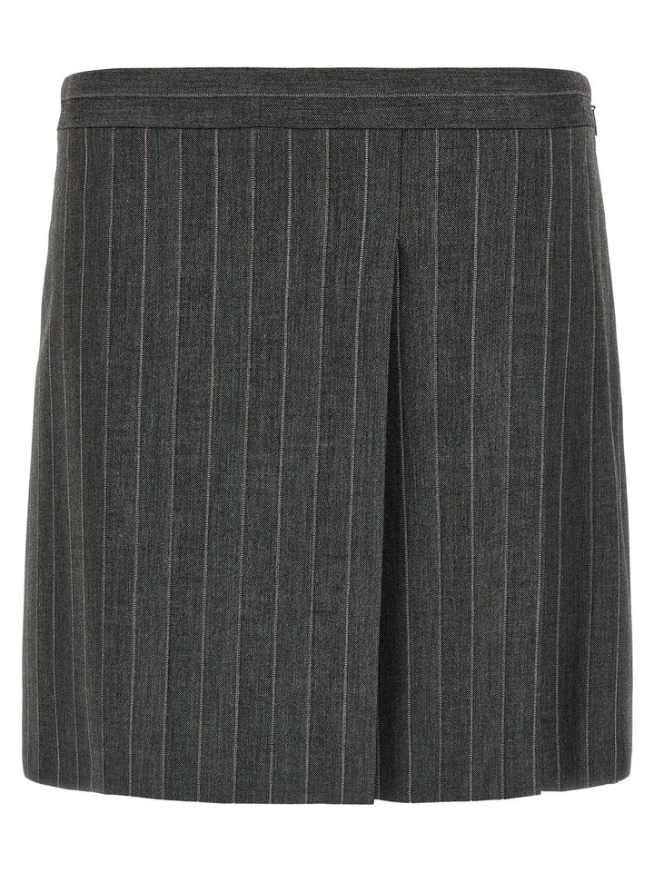 PINKO Gray Polyester Long Skirt