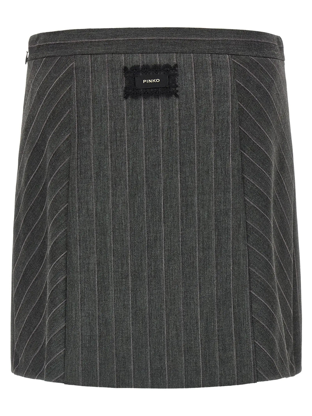 PINKO Gray Polyester Long Skirt