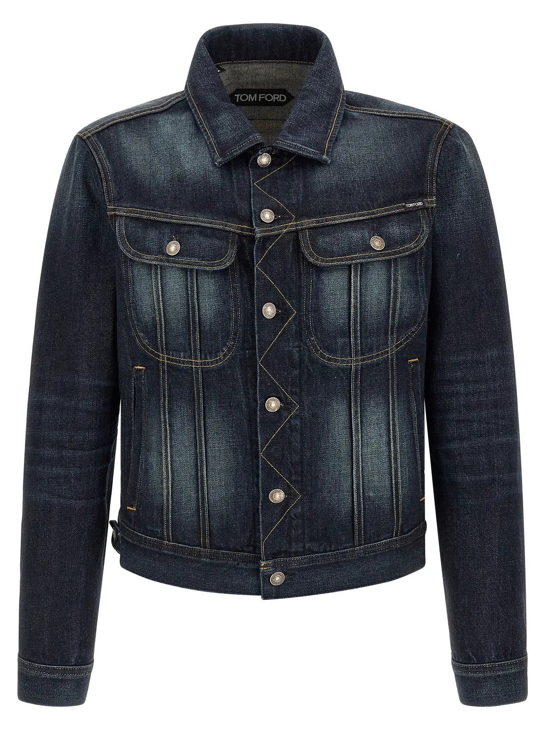 Tom Ford Blue Cotton Denim Jacket