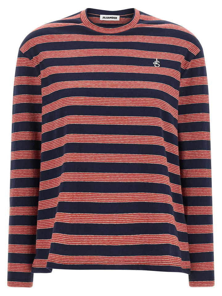 Jil Sander Multicolor Cotton Long Sleeve T-Shirt