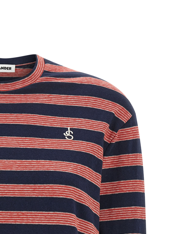 Jil Sander Multicolor Cotton Long Sleeve T-Shirt