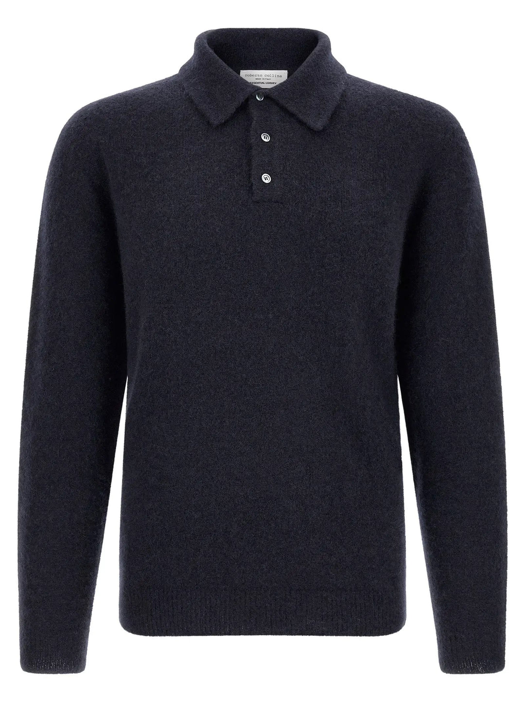 Roberto Collina Blue Cashmere Polo Shirt