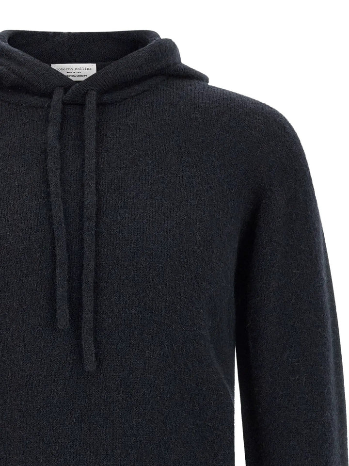 Roberto Collina Blue Wool Cardigan