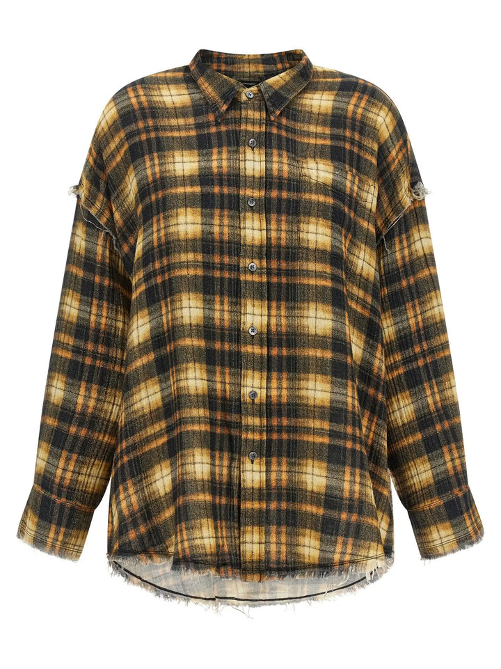 R13 Brown Cotton Blouse