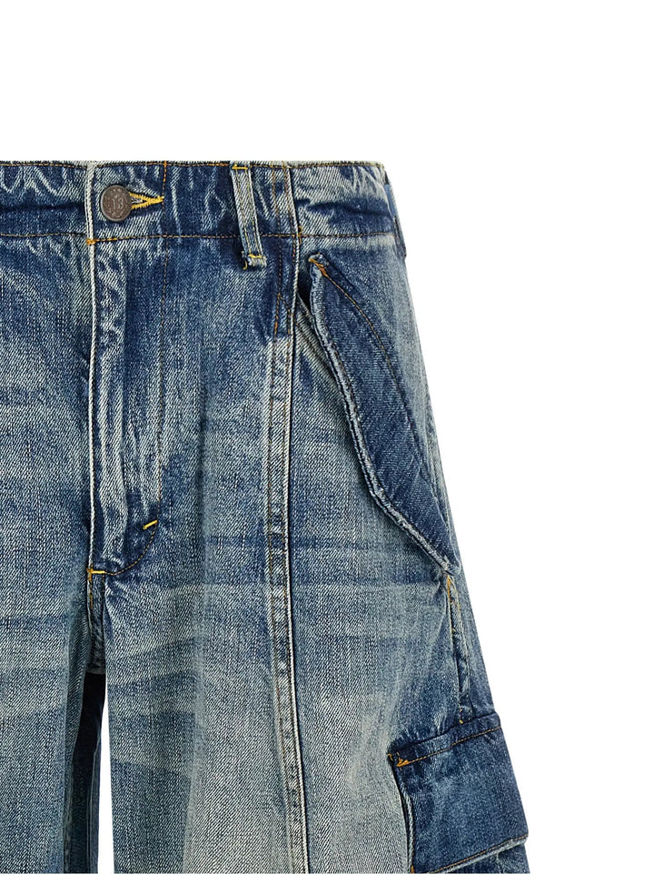 R13 Blue Cotton Jeans Denim