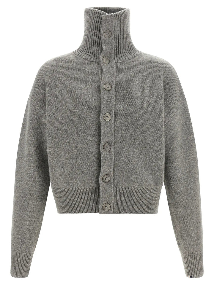 Extreme Cashmere Gray Cashmere Cardigan