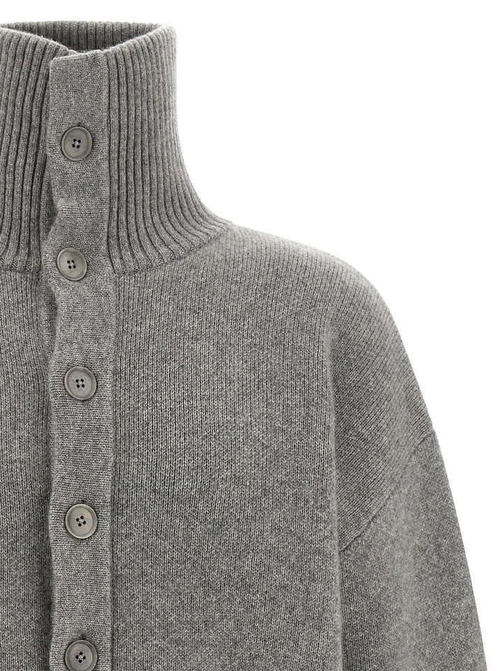 Extreme Cashmere Gray Cashmere Cardigan