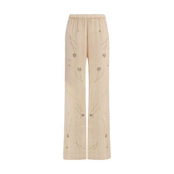 Forte_Forte Multicolor Viscose Flared Pants
