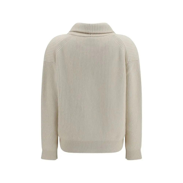 Forte_Forte White Wool Oves Aries Cardigan