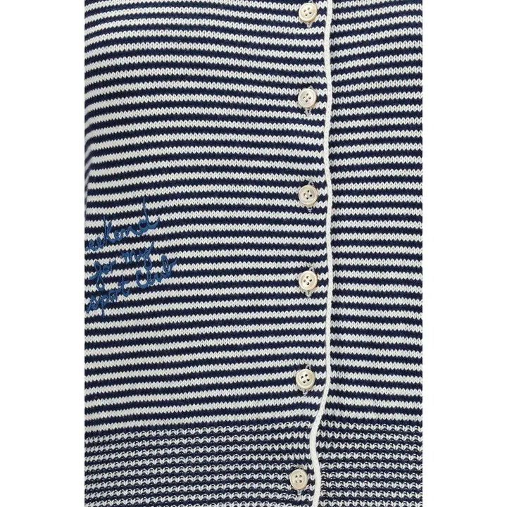 Max Mara Blue Cotton Cardigan