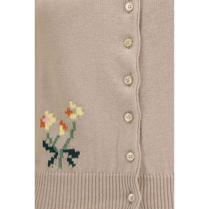 Max Mara Beige Cotton Cardigan