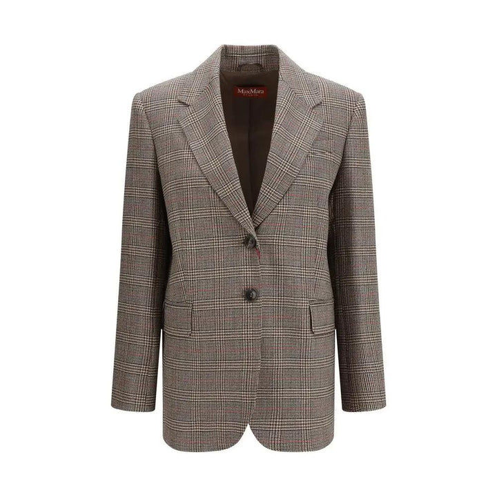 Max Mara Brown Wool Oves Aries Blazer