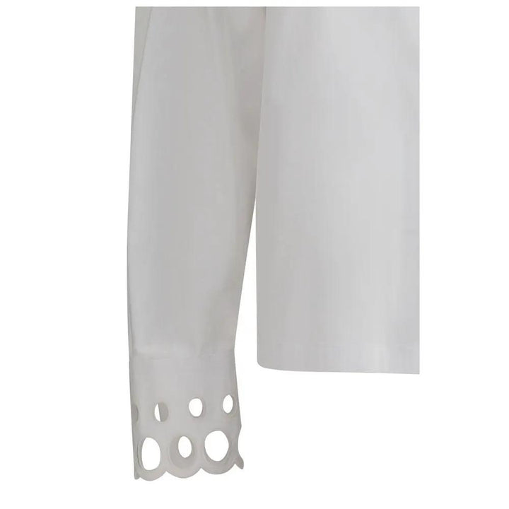 Max Mara White Cotton Dress Shirt