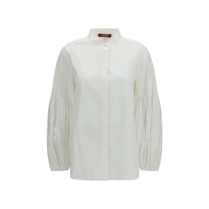 Max Mara White Cotton Blouse