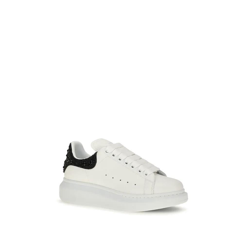 Alexander McQueen Sample Sale | Alexander McQueen White Calf Leather Bos Taurus Chunky Sneakers - | Designer outlet