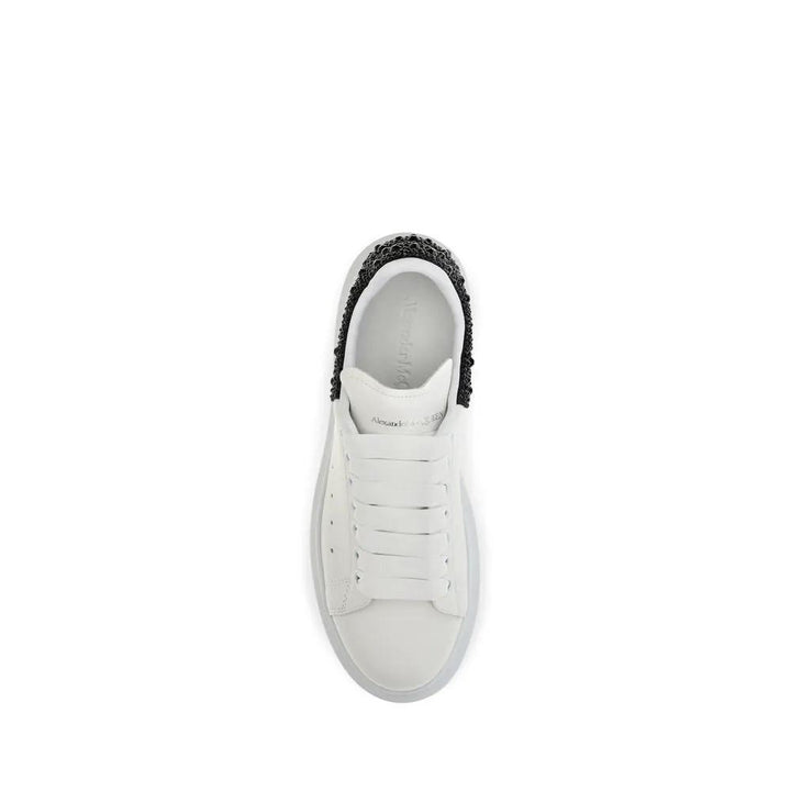 Alexander McQueen White Calf Leather Bos Taurus Chunky Sneakers