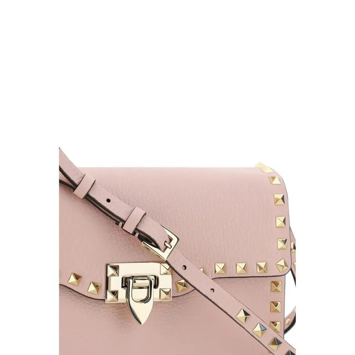 Valentino Garavani Pink Calf Leather Bos Taurus Shoulder Bag