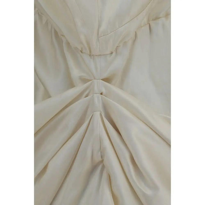Magda Butrym Beige Viscose Cocktail Dress