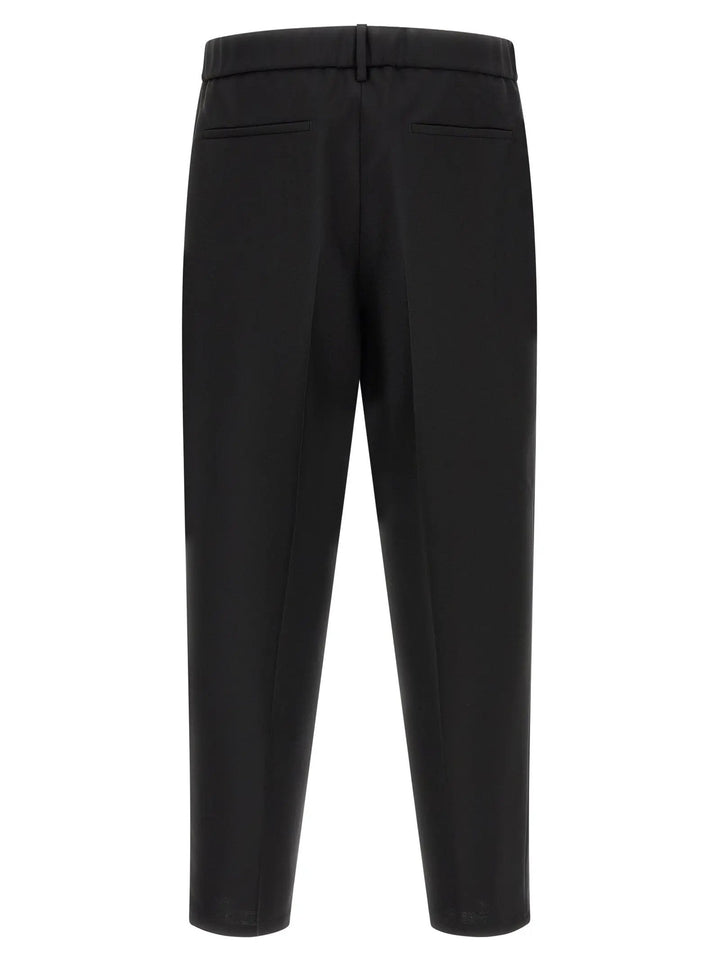 Jil Sander Black Virgin Wool Cropped Pants