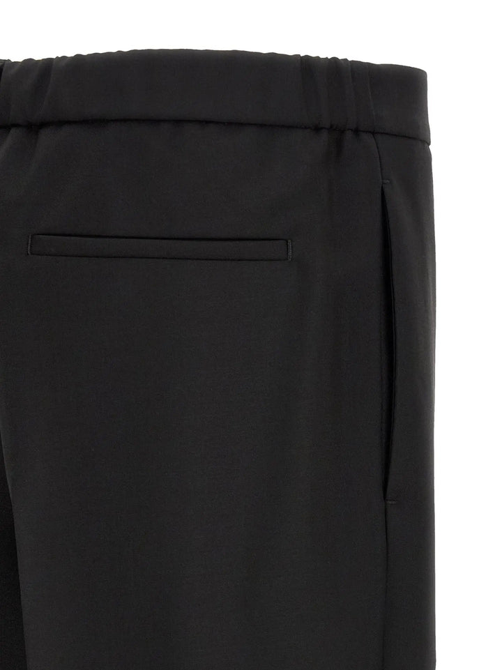 Jil Sander Black Virgin Wool Cropped Pants