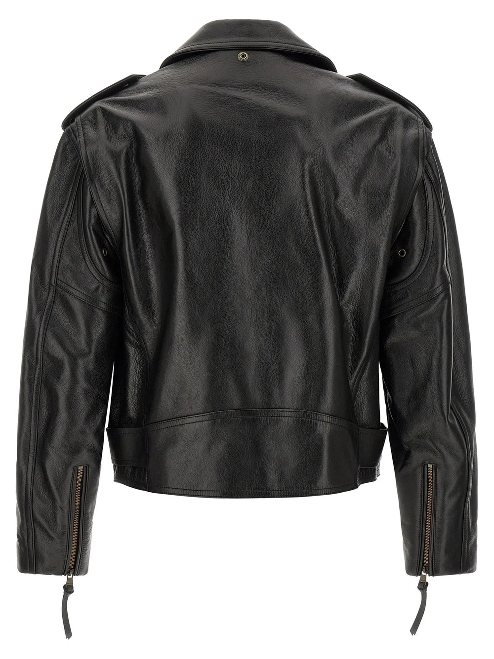 Balmain Sample Sale | Balmain Black Calfskin Leather Jacket - | Designer outlet