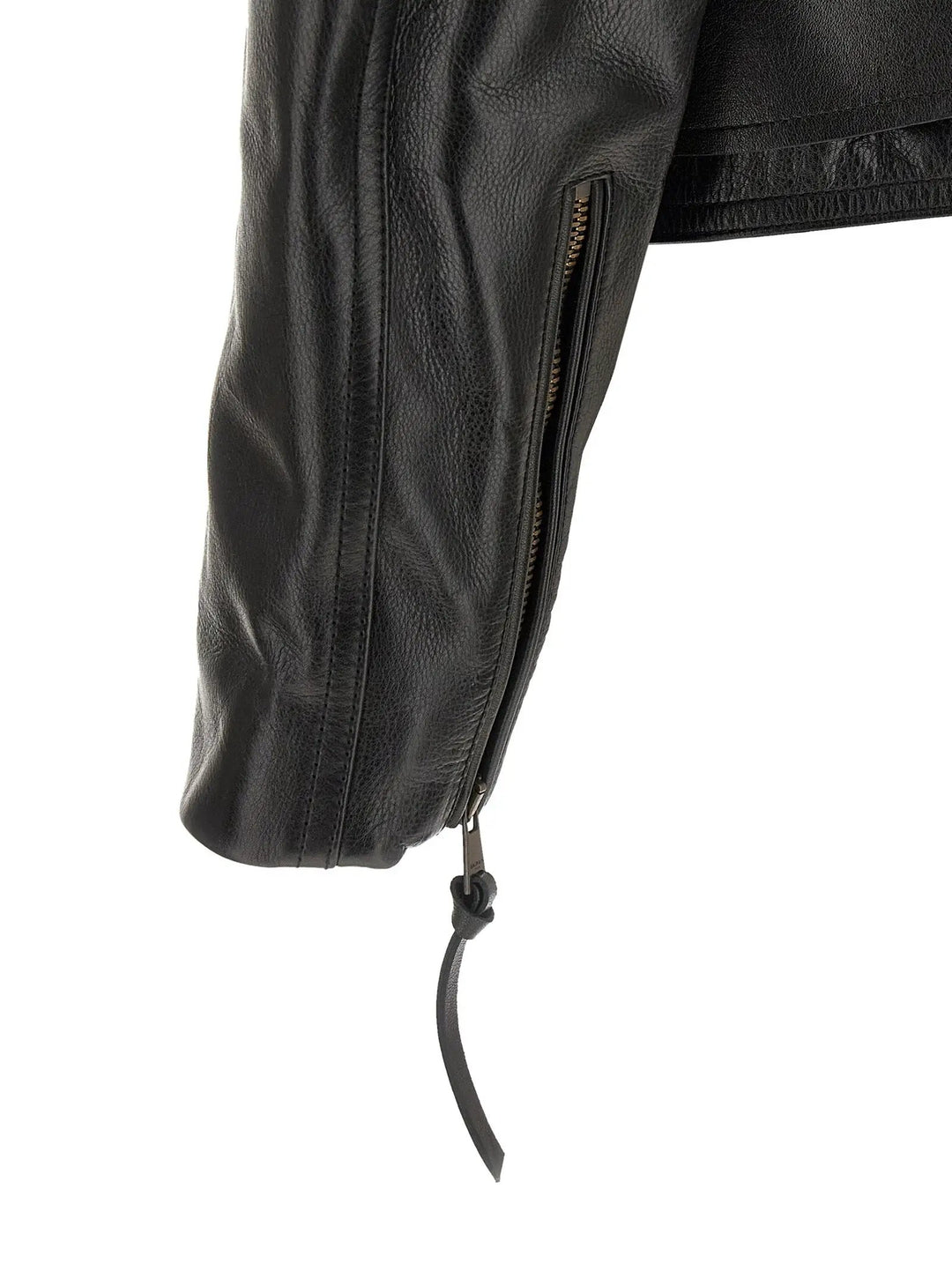 Balmain Black Calfskin Leather Jacket
