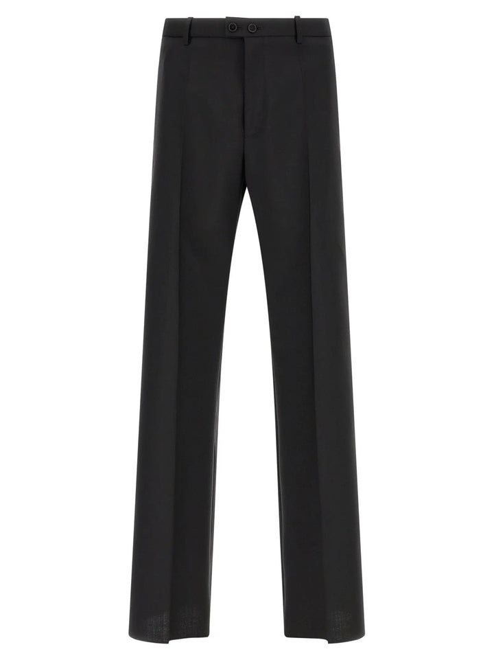Jil Sander Black Virgin Wool Dress Pants