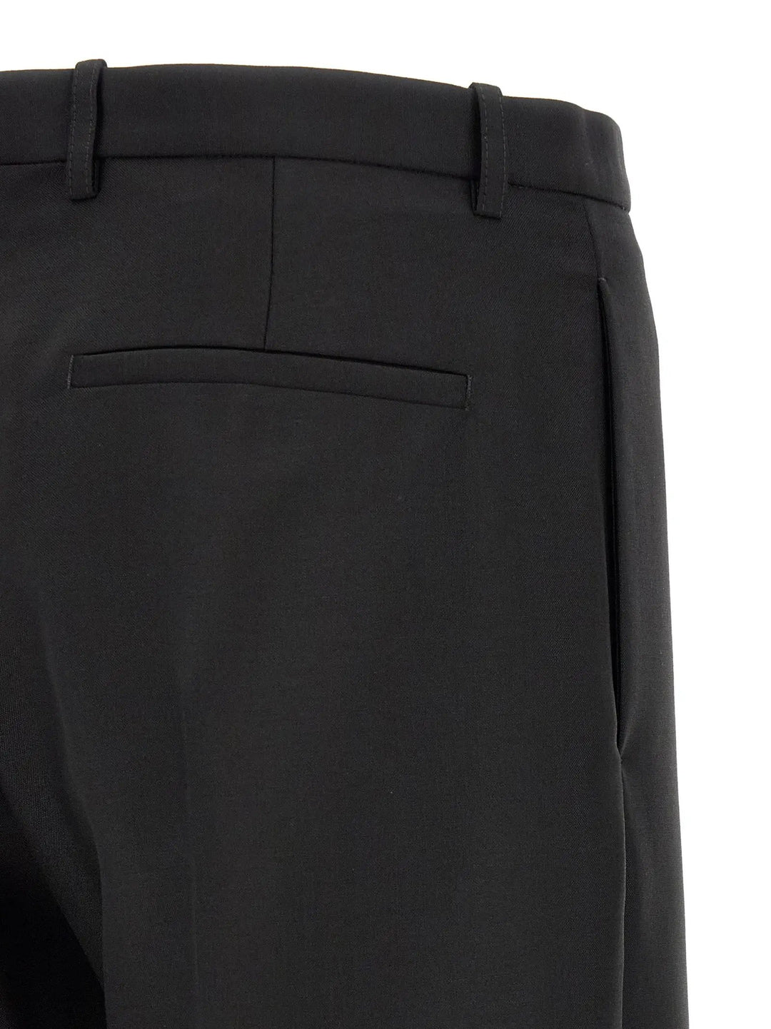 Jil Sander Black Virgin Wool Dress Pants