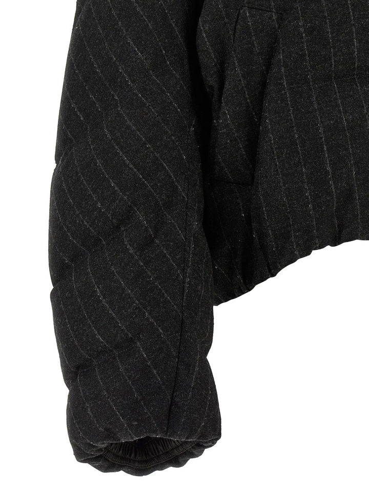 Brunello Cucinelli Gray Virgin Wool Full-Length Jacket