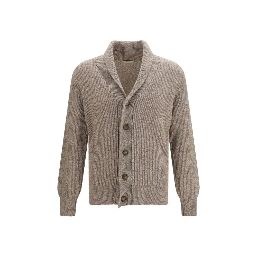Brooksfield Beige Wool Oves Aries Cardigan