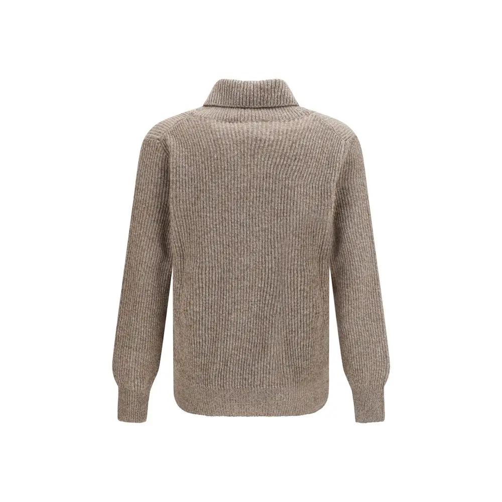 Brooksfield Beige Wool Oves Aries Cardigan